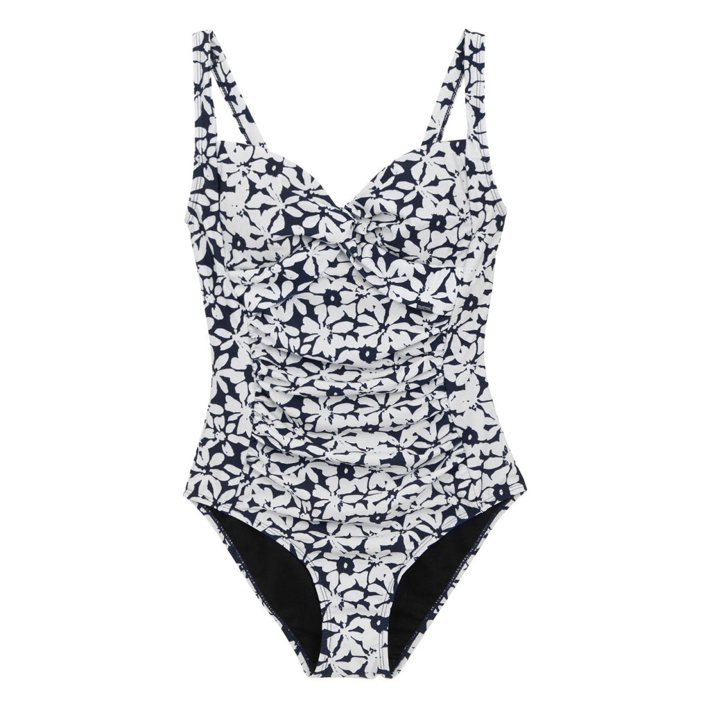 Navy/White Large Floral