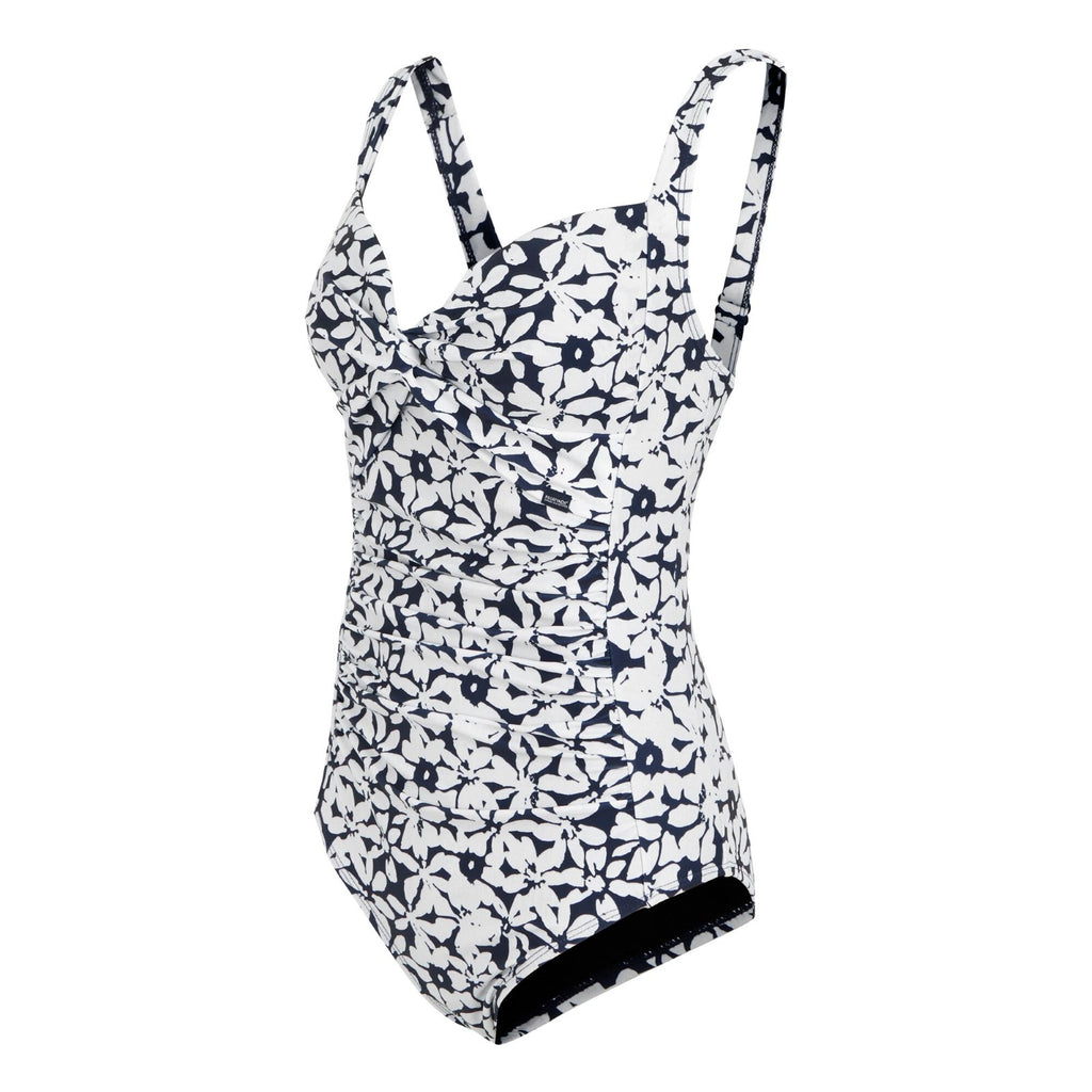 Navy/White Large Floral