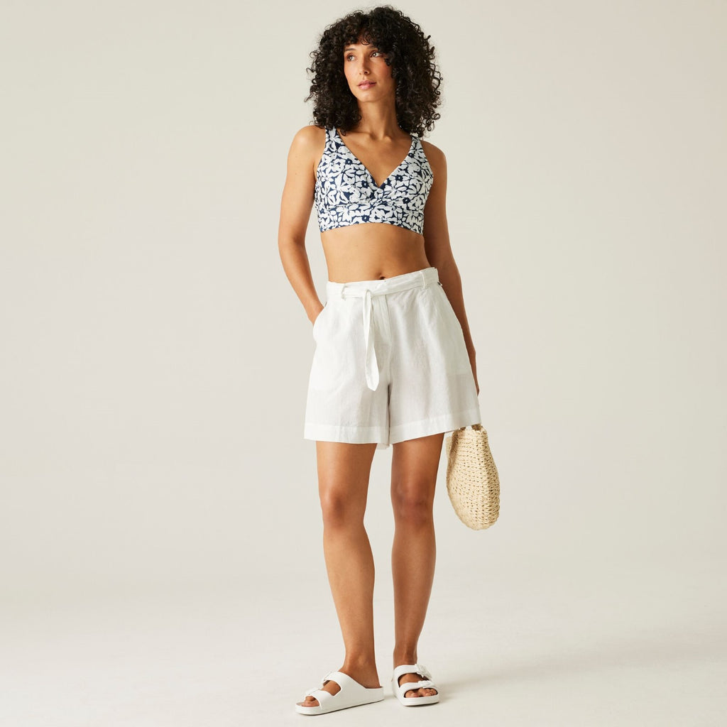 Navy/White Large Floral