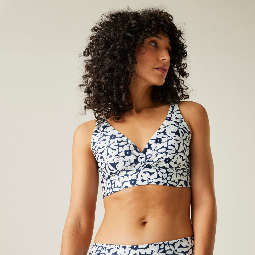 Navy/White Large Floral