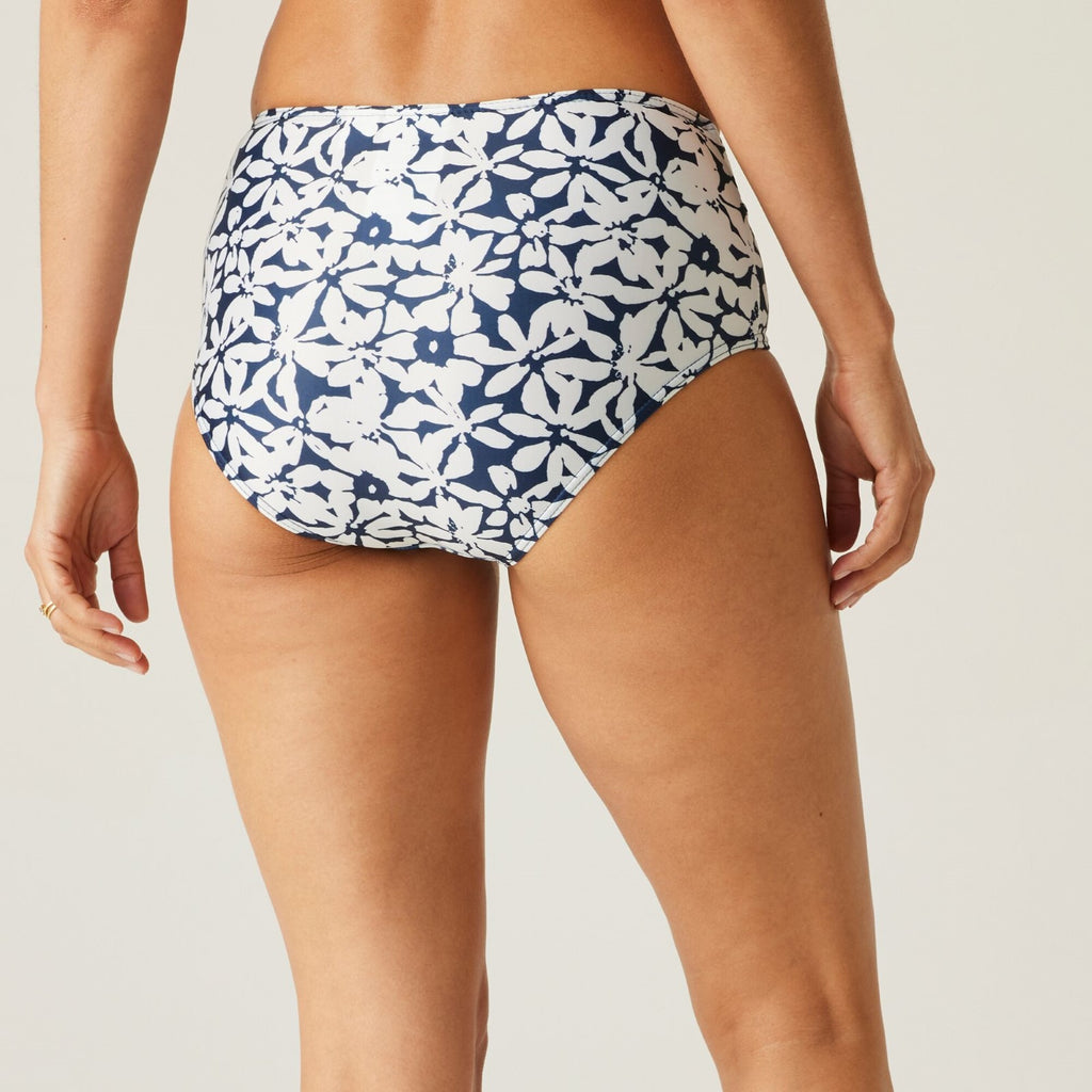 Navy/White Large Floral
