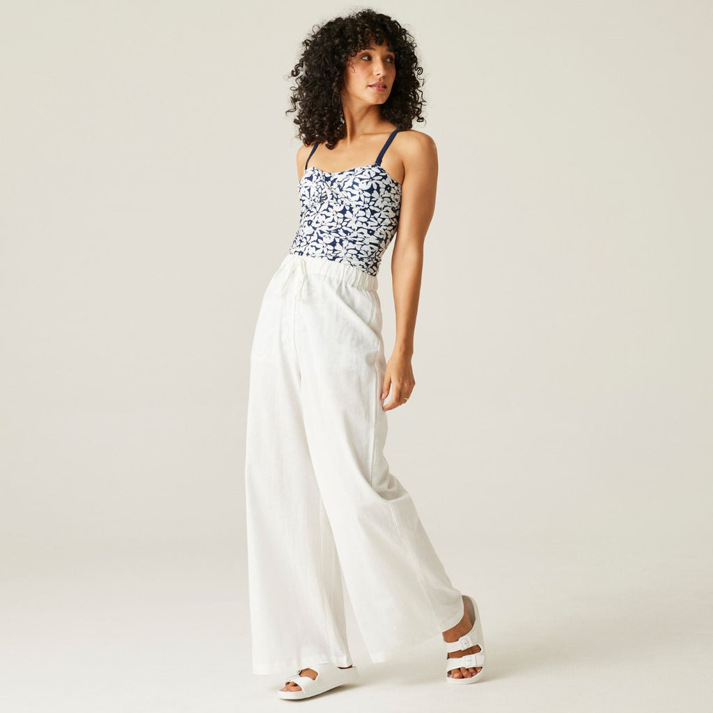 Navy/White Large Floral