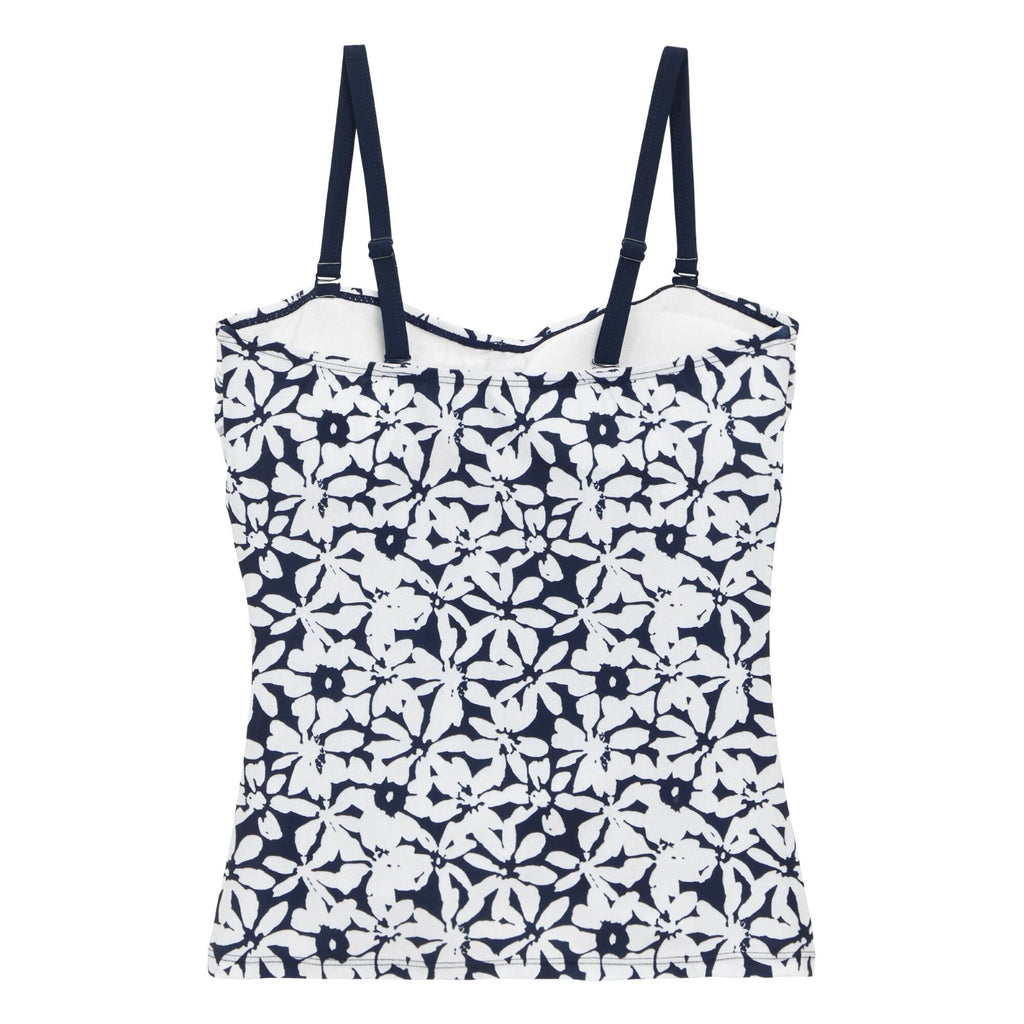 Navy/White Large Floral