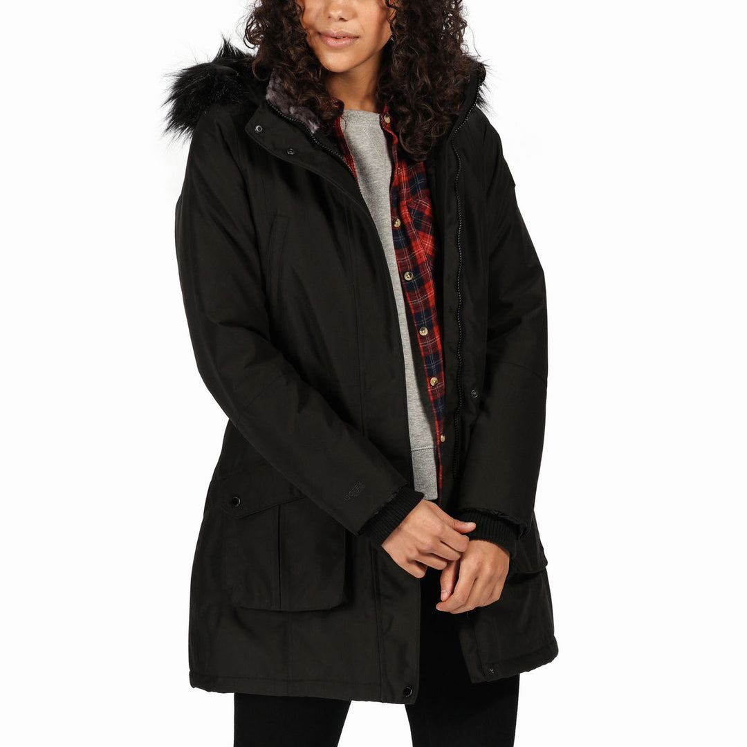 Regatta Womens Sefarina Waterproof Parka Jacket Black – Avenue 85