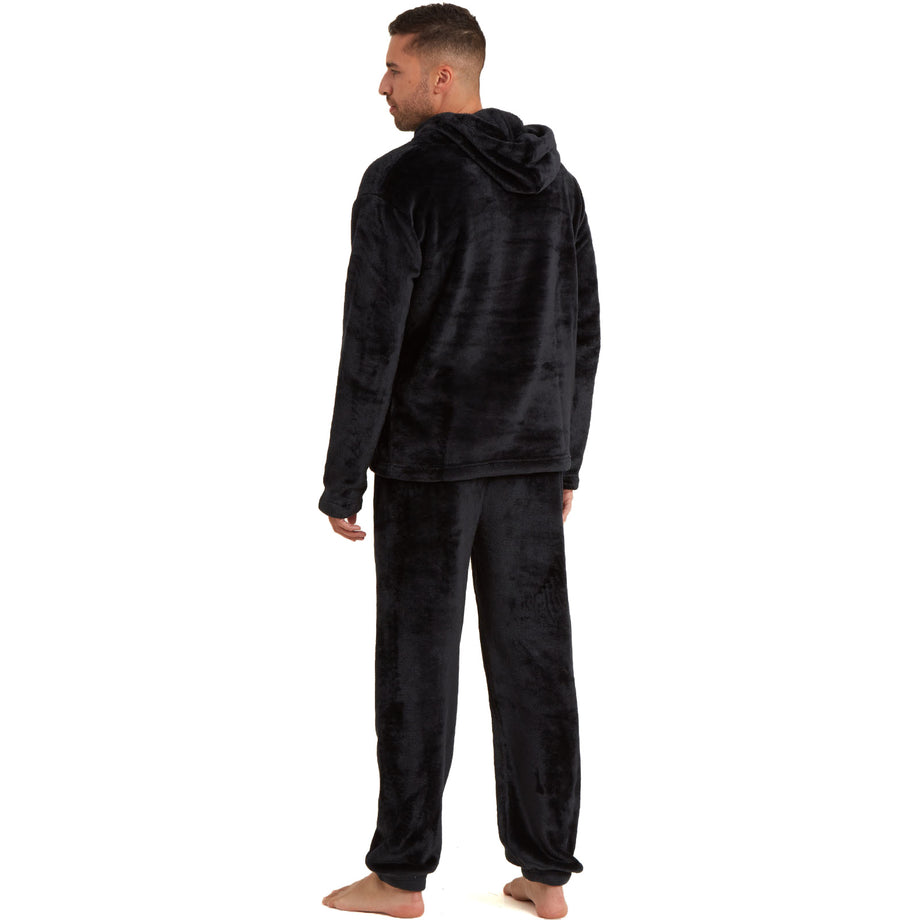 Snuggaroo Mens Soft Fleece Hooded Loungewear Set Avenue 85