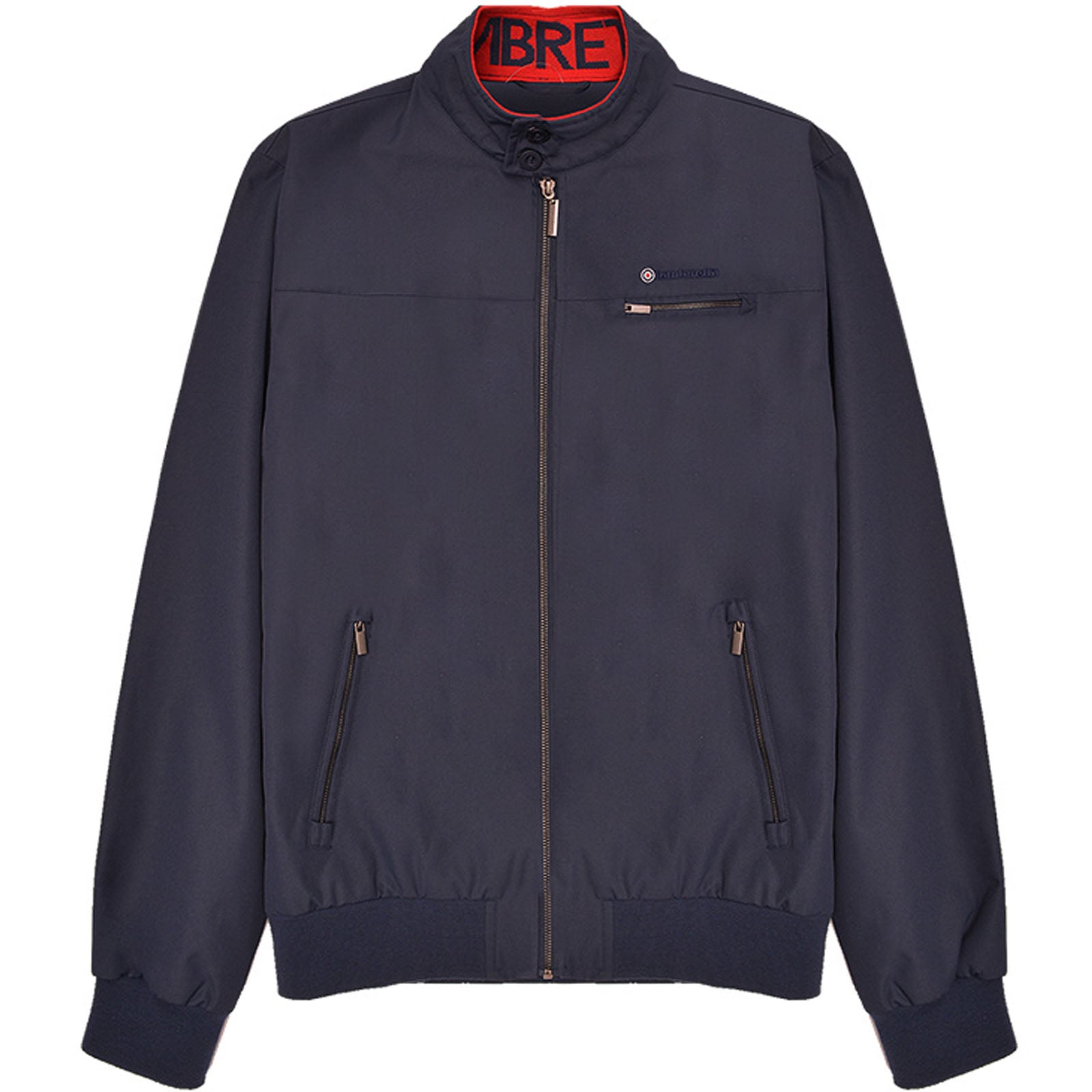 Lambretta Mens Jacquard Retro Mod Harrington Jacket Navy – Avenue 85