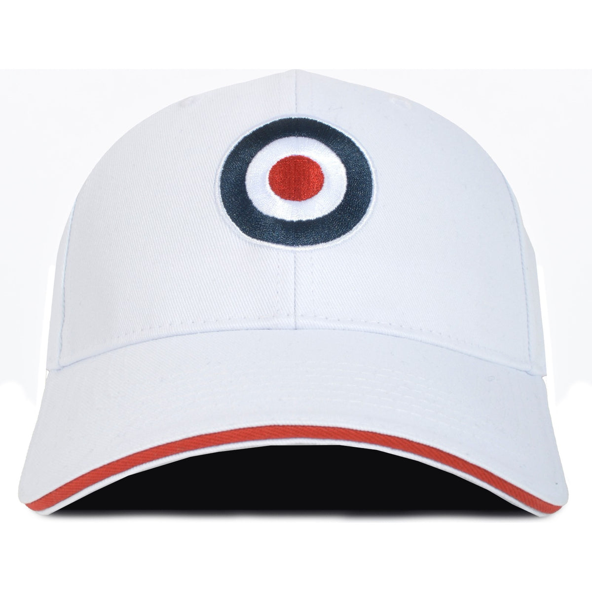 Red Cap Target Lambretta Mens Target Cap Baseball Cap - White - OS – Avenue 85