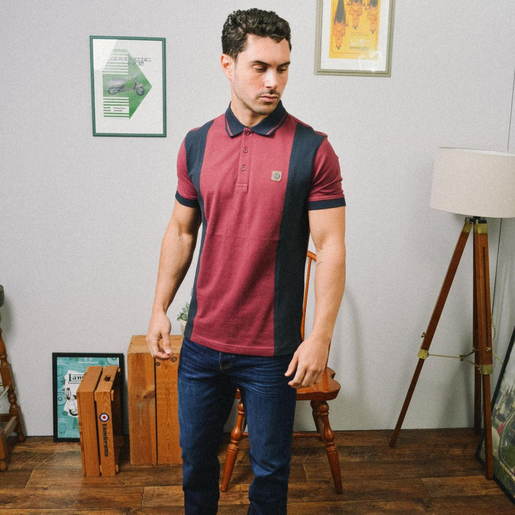 Burgundy/Navy