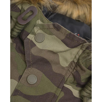 Parka Camouflage Homme Lambretta - Chaud Pour L'hiver Avec Capuche - Taille Disponible - Neuf Avec étiquettes