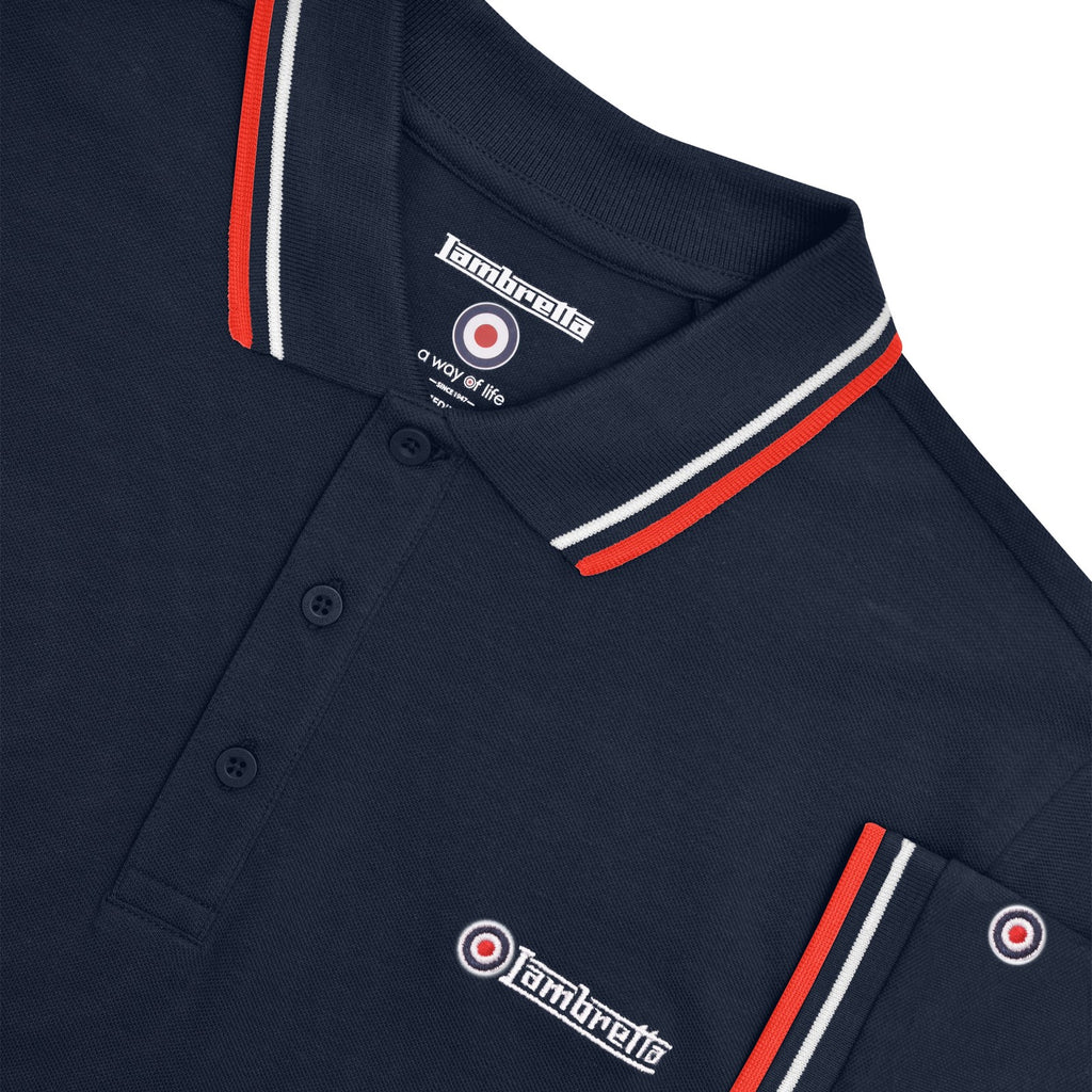 Dark Navy (White/Red)