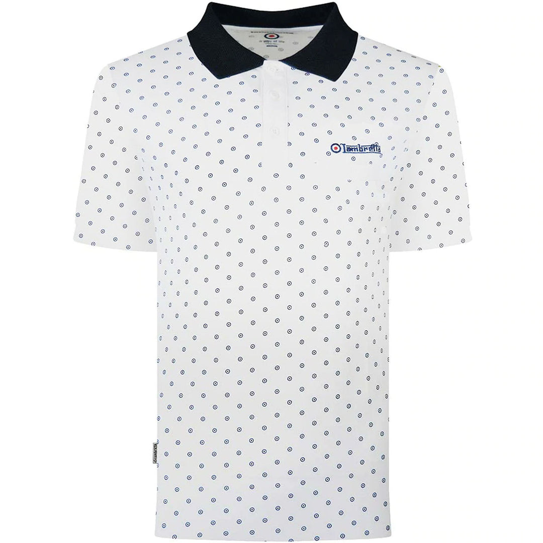 Lambretta Mens Target AOP Premium Short Sleeve Polo Shirt – Avenue 85
