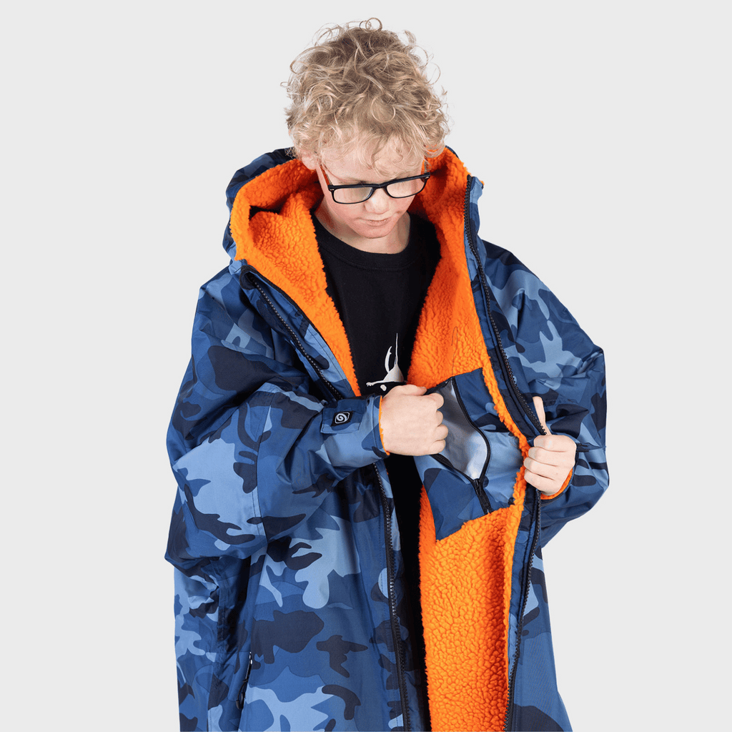 Blue Camo Orange