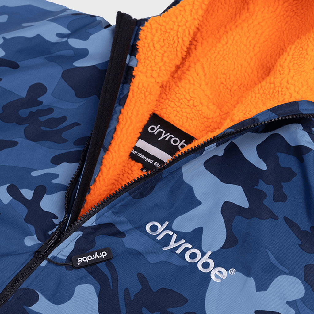 Blue Camo Orange