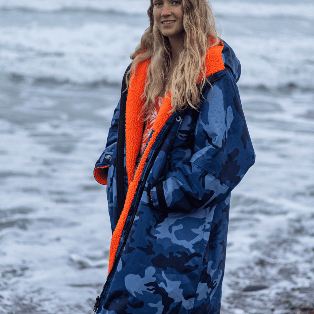 Blue Camo Orange