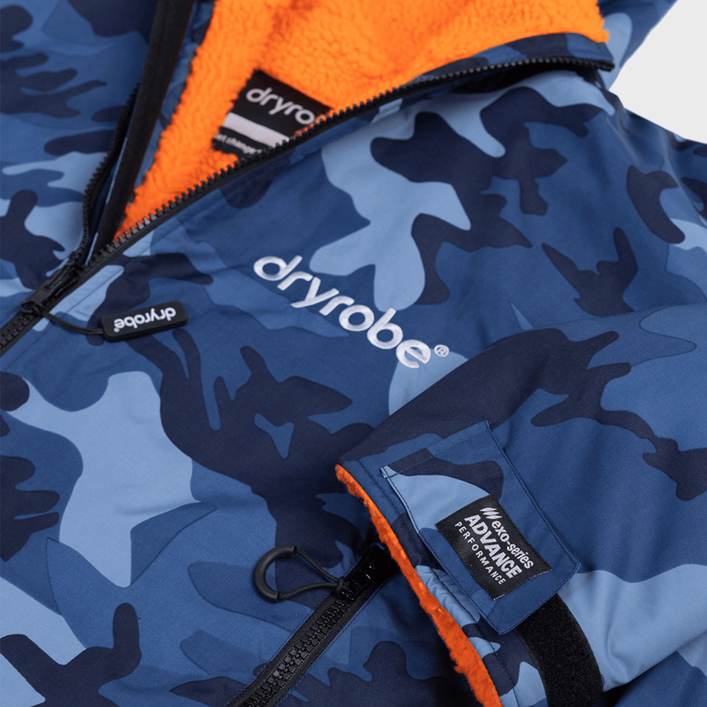 Blue Camo Orange