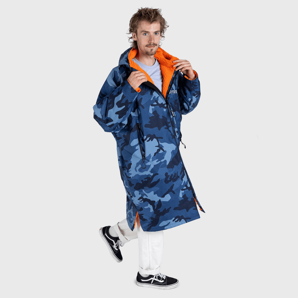 Blue Camo Orange