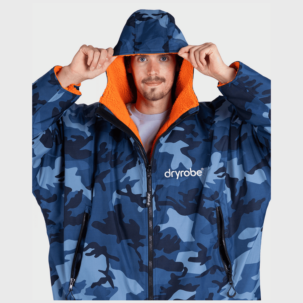 Blue Camo Orange