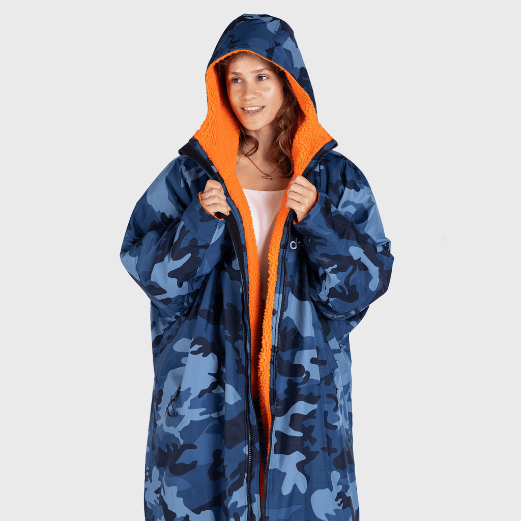 Blue Camo Orange