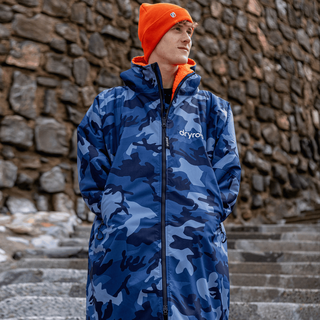 Blue Camo Orange