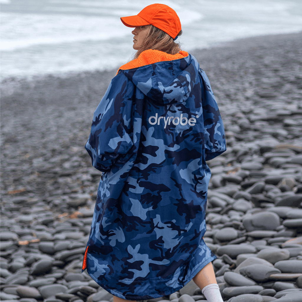 Blue Camo Orange