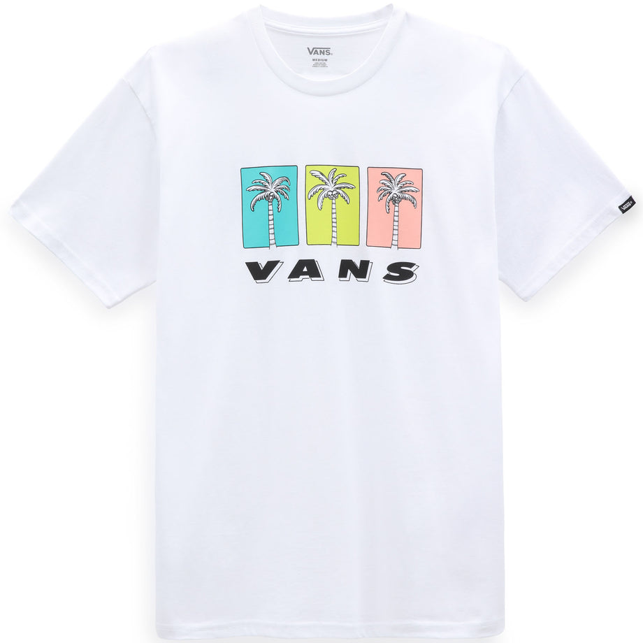 Vans t shirt white on sale red