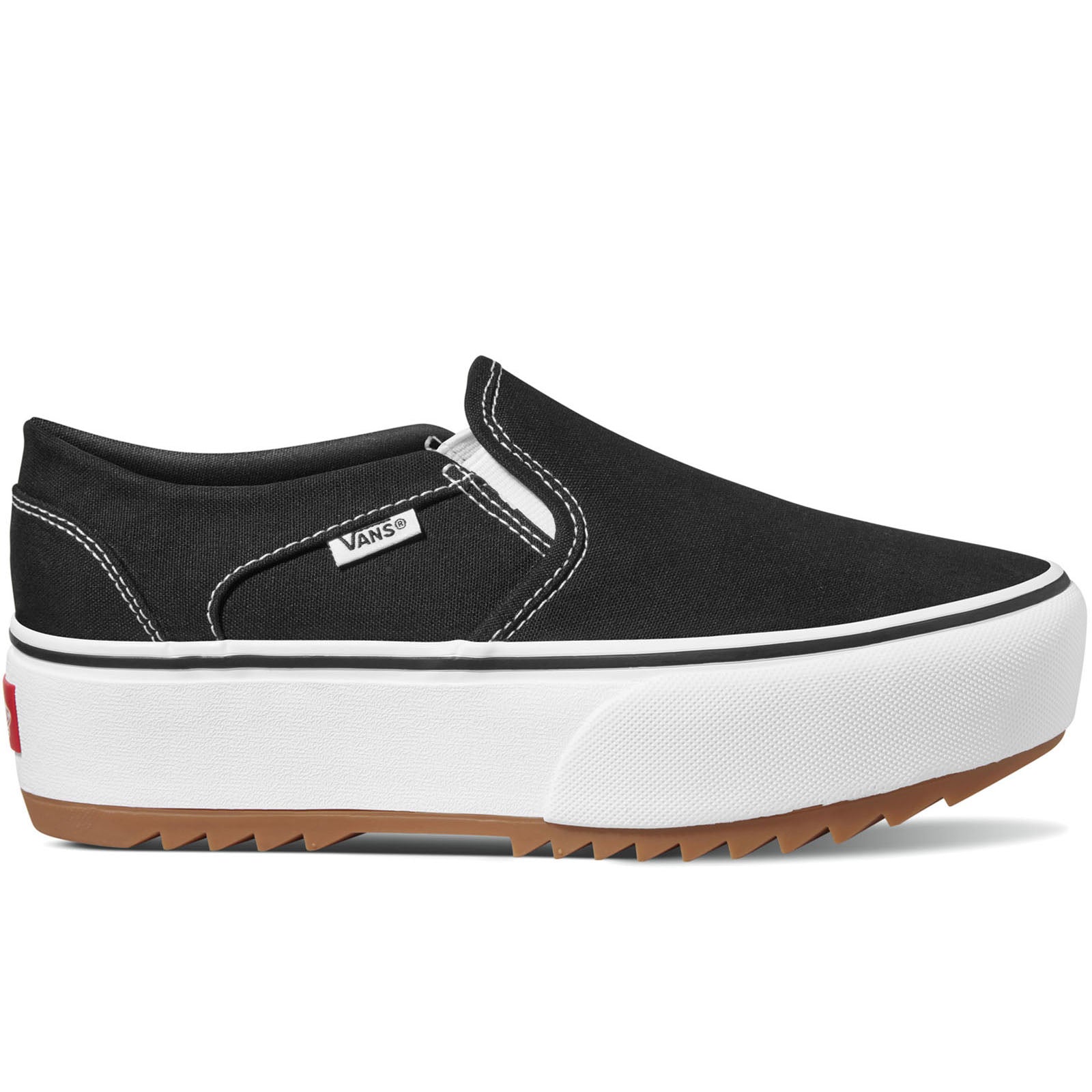 Vans Womens Asher Platform Slip On Low Rise Trainers – Avenue 85