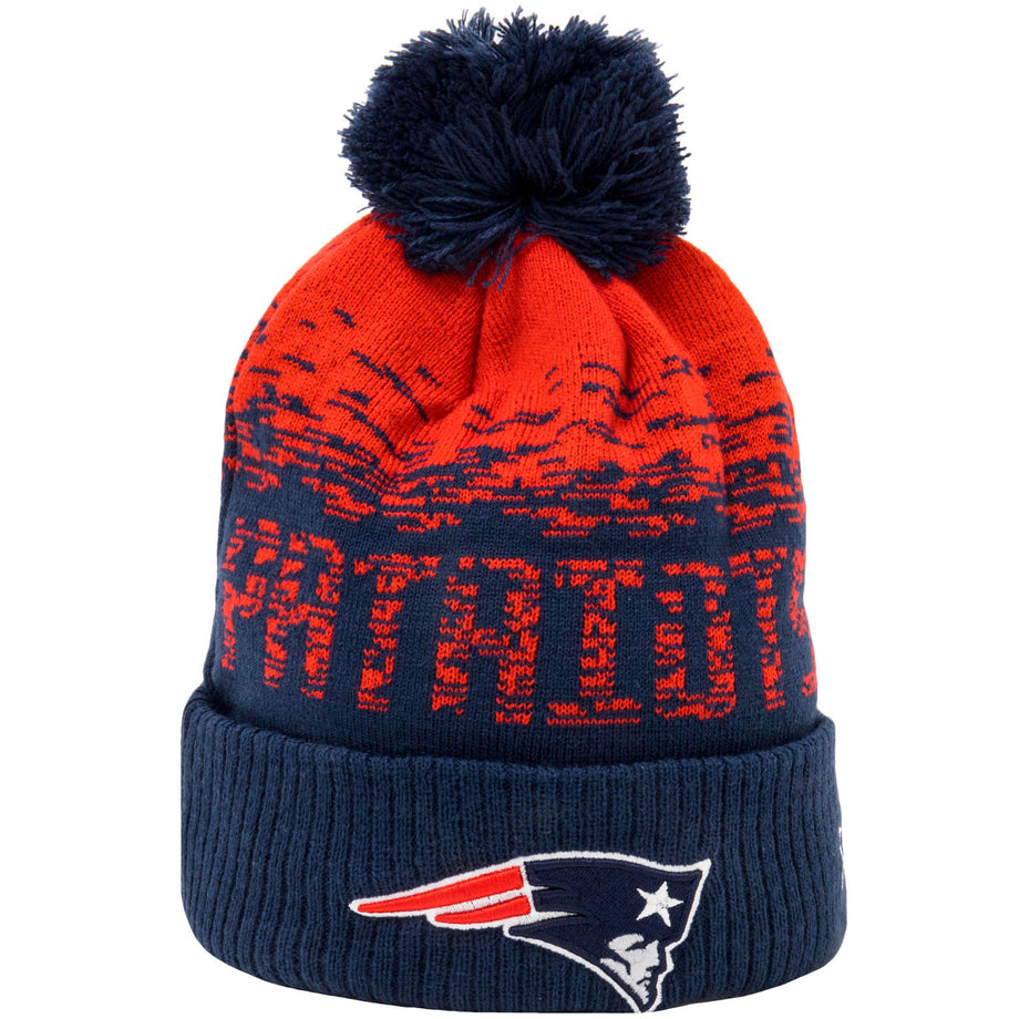 New Era New England Patriots Ombre NFL Bobble Hat Navy Avenue 85