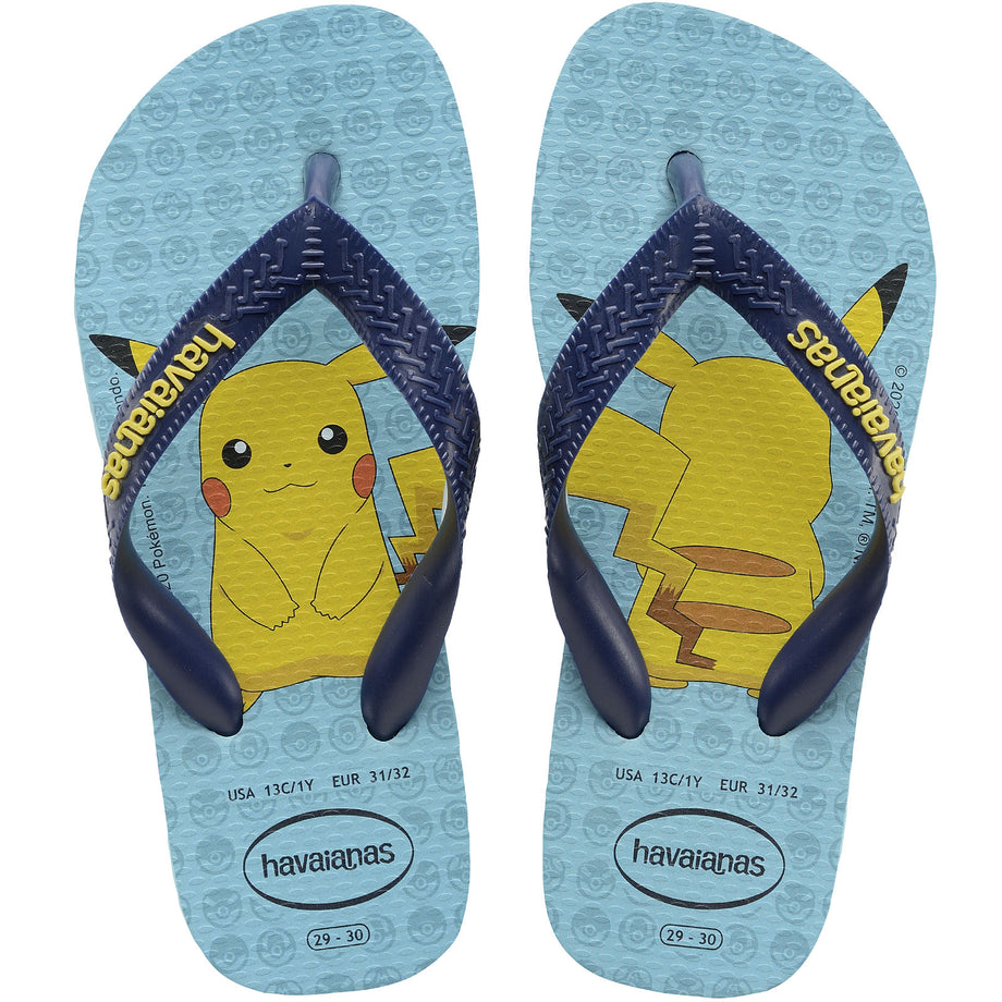 Havaianas Kids Top Pokemon Flip Flops Blue Avenue 85