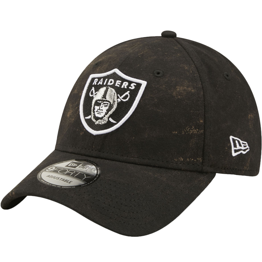 New Era Mens Las Vegas Raiders 9FORTY NFL Washed Pack Baseball Cap B Avenue 85
