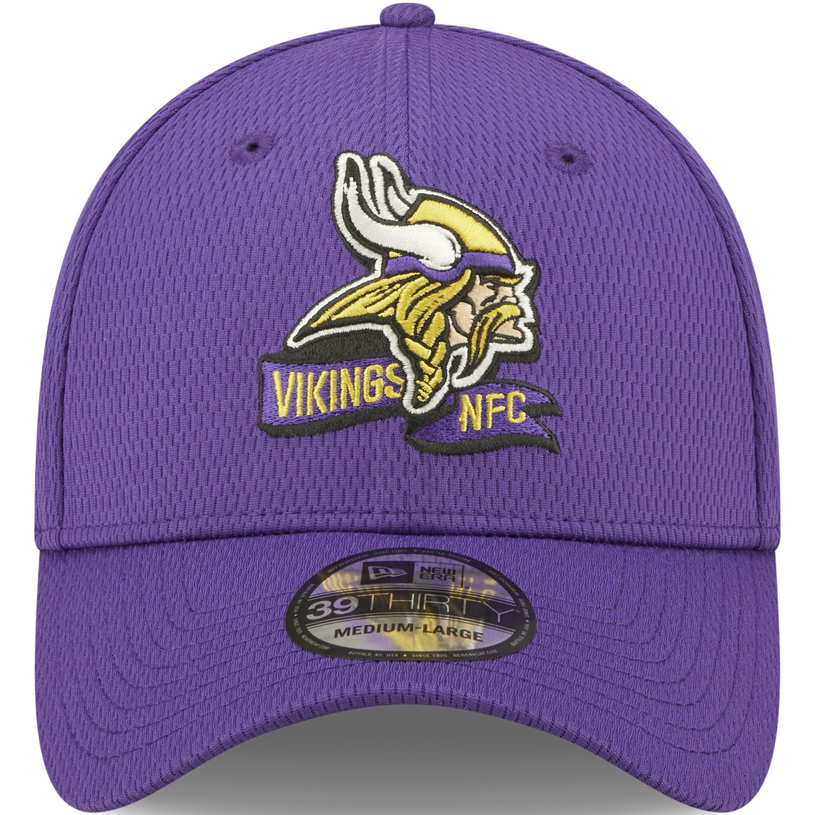 New Era Minnesota Vikings Purple Coach NFL Sideline 2022 39THIRTY Stretch Hat