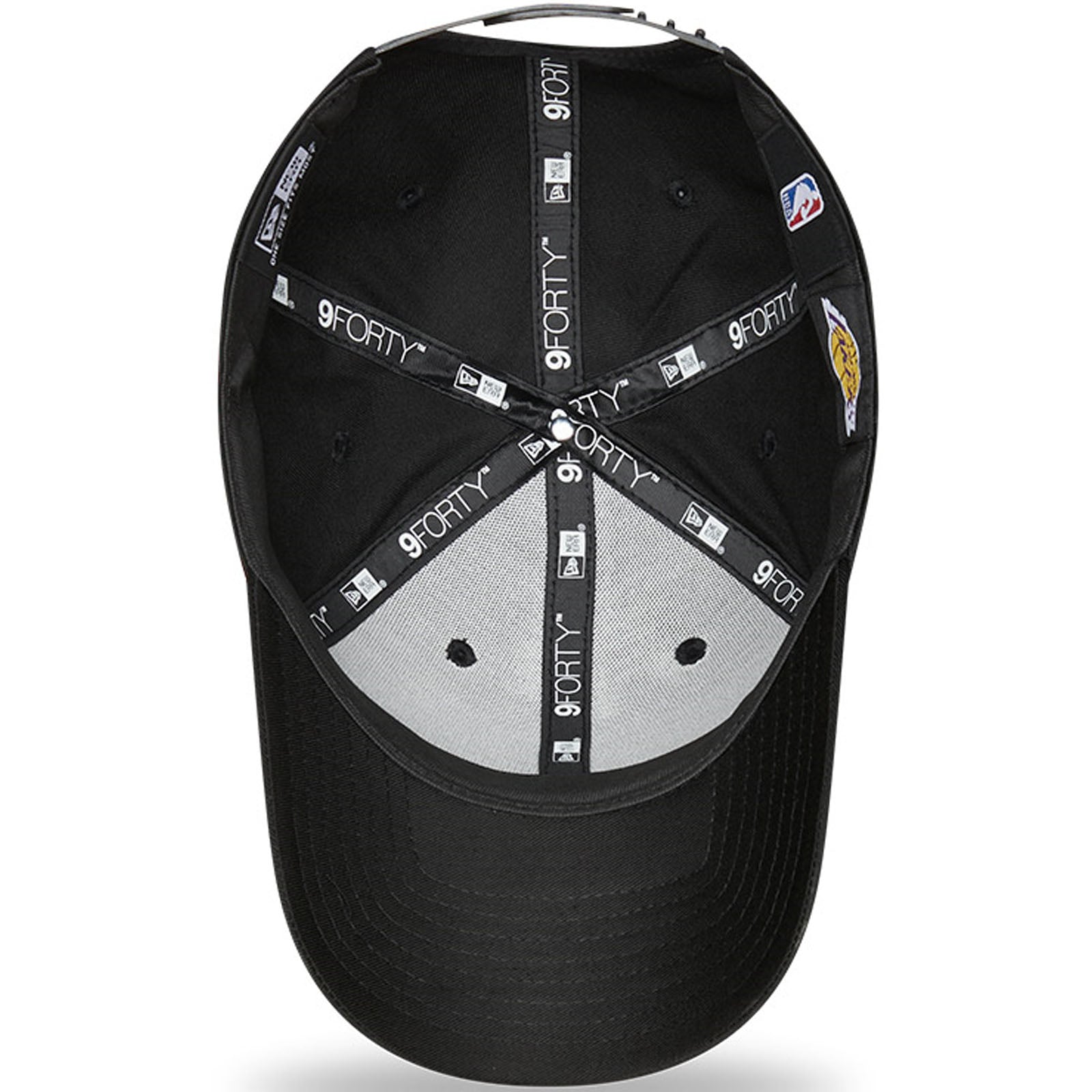 LA Lakers New Era Black on Black 9FORTY Snapback