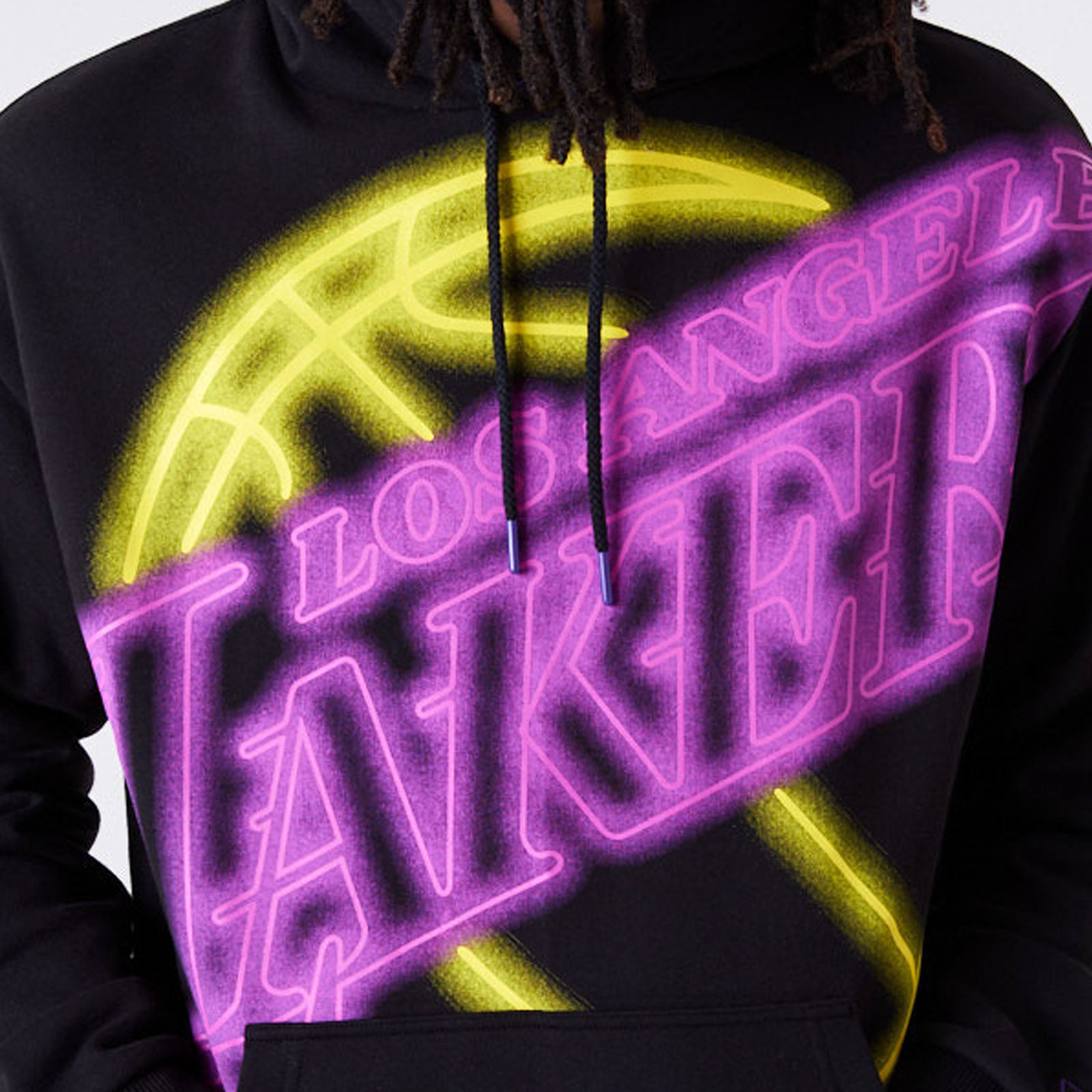 sweatshirt New Era Neon Fade NBA Los Angeles Lakers - Black/Trip - men´s 