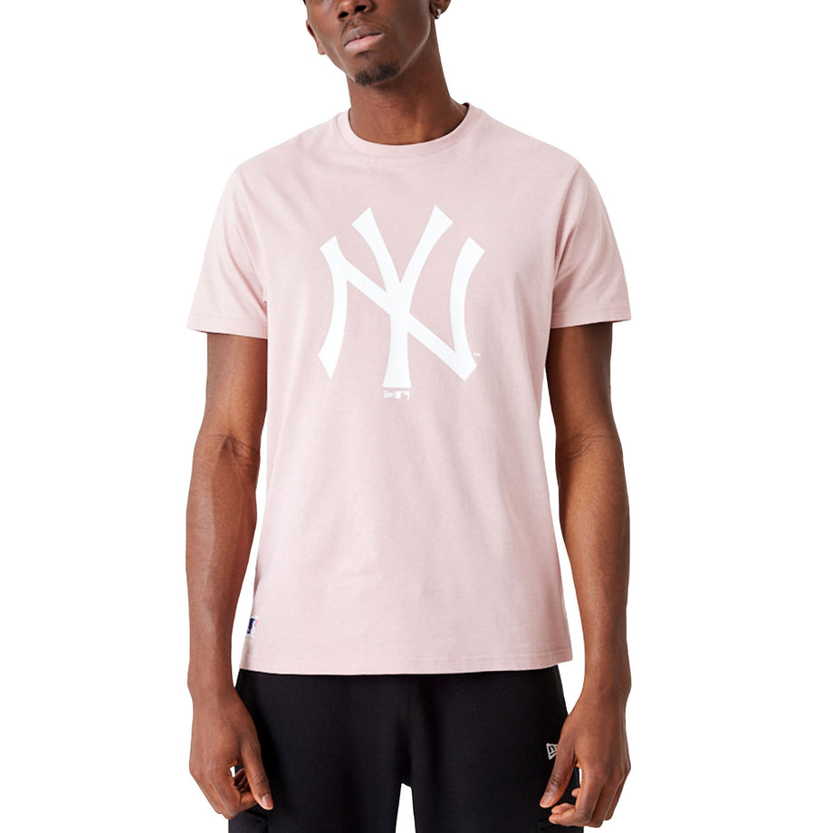 New Era New York Yankees League Essentials T Shirt Pink Avenue 85