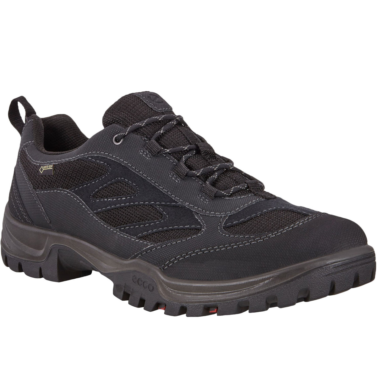 ECCO Mens XPEDITION III Low Waterproof GORE-TEX Walking Shoes Black ...
