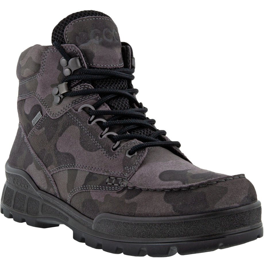 ECCO Mens Track 25 GORE TEX Leather Waterproof Boots Camouflage Avenue 85