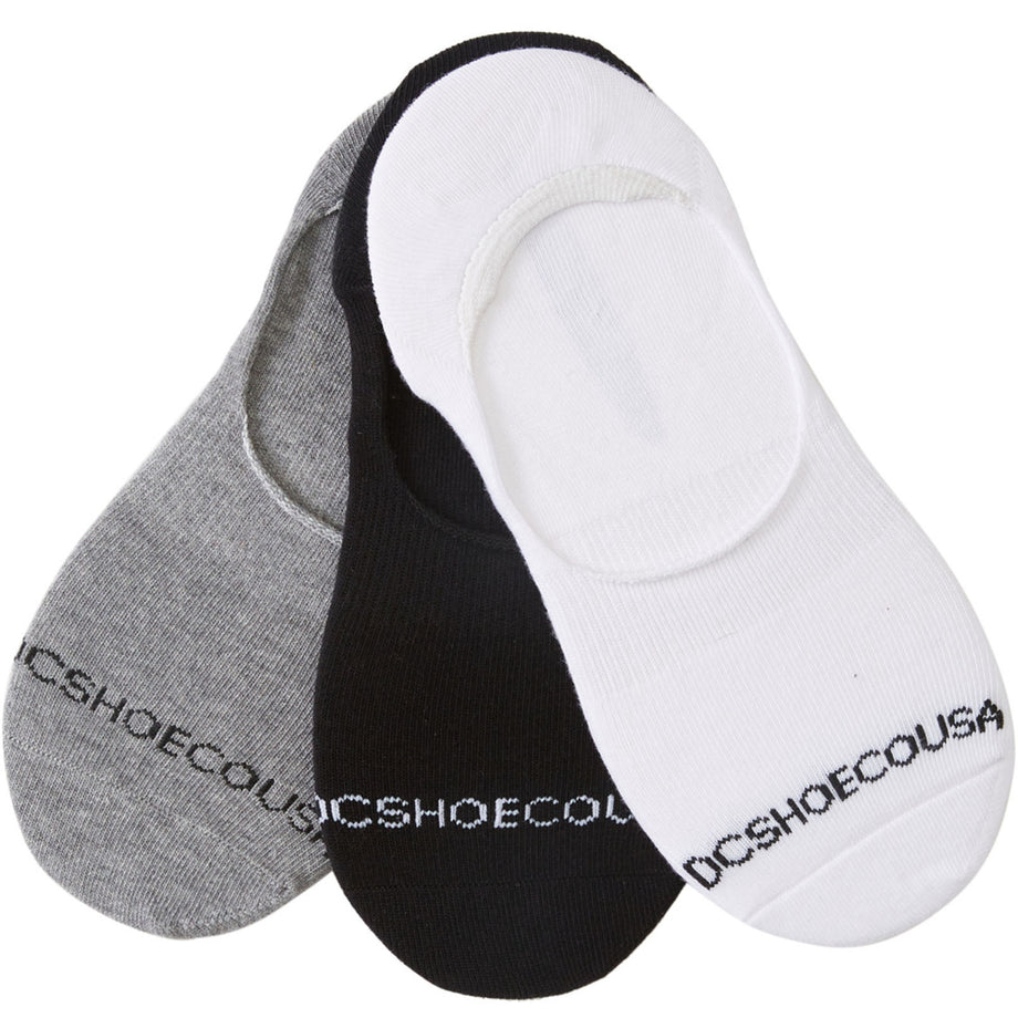 DC Shoes Liner Mens 3 Pack Ankle Socks Multi Avenue 85