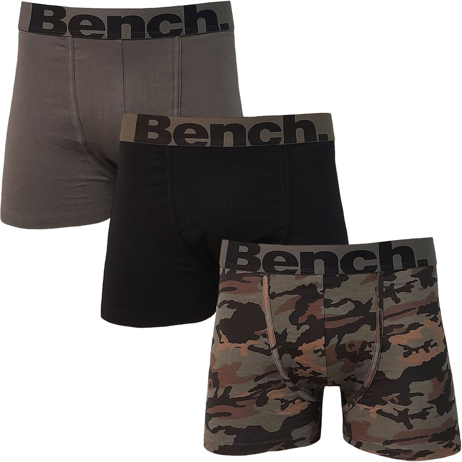 Bench Men Dorado 3-Pack Logo Waistband Boxers Shorts - Assorted