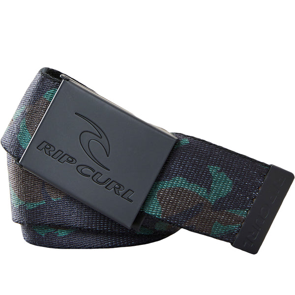 Rip Curl Mens Snap Revo Metal Buckle Webbed Belt Camo Avenue 85