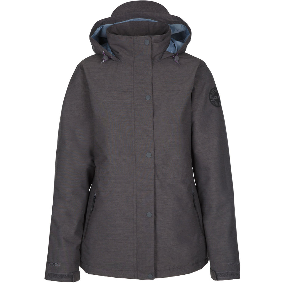 Trespass Womens Gloria DLX Waterproof Jacket Grey Avenue 85