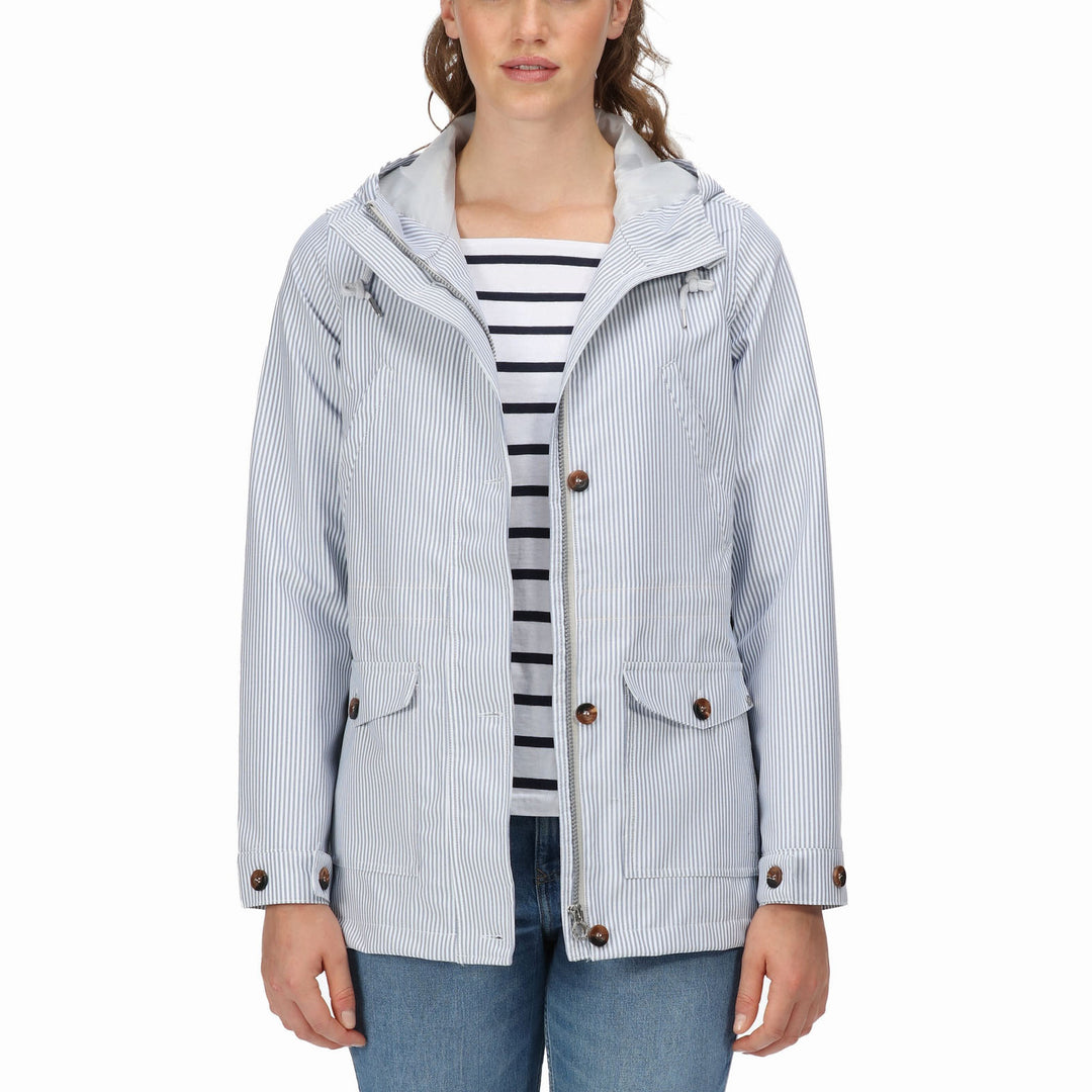 Regatta Womens Ninette Waterproof Jacket Full Zip Up Hooded Coat