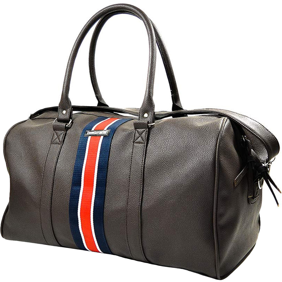 Faux leather shop duffle bag mens