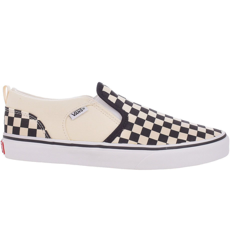 Vans Kids Asher Checkered Trainers Black Avenue 85